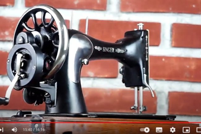 CLEANING AND RESTORATION OF AN ANTIQUE SINGER SEWING MACHINE FROM 1886