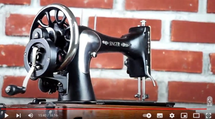 CLEANING AND RESTORATION OF AN ANTIQUE SINGER SEWING MACHINE FROM 1886
