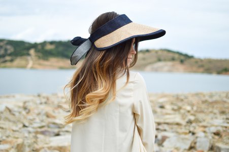 Chapéu de sol para boné de proteção feminina