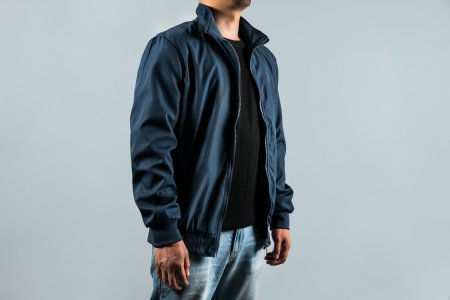Roupa exterior masculina cor marinho