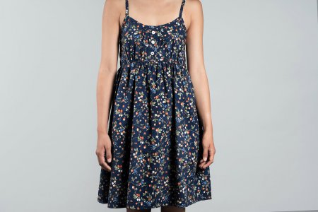 Vestido de verão floral feminino