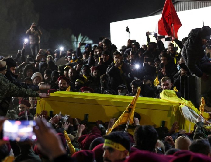 Multidão acompanha funeral de Nasrallah, líder do Hezbollah no Líbano