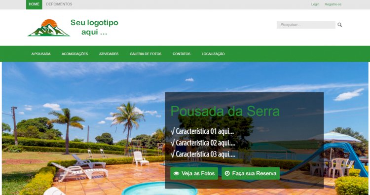 J-Pousadas - Site Pronto para Pousadas e Pequenos Hotéis