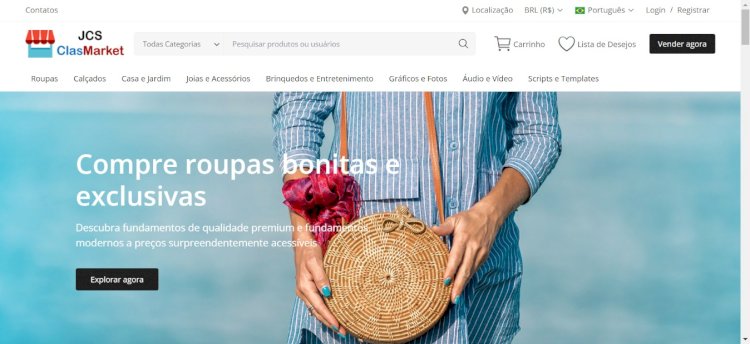 JCS ClasMarket - Site Pronto de Marketplace e Classificados